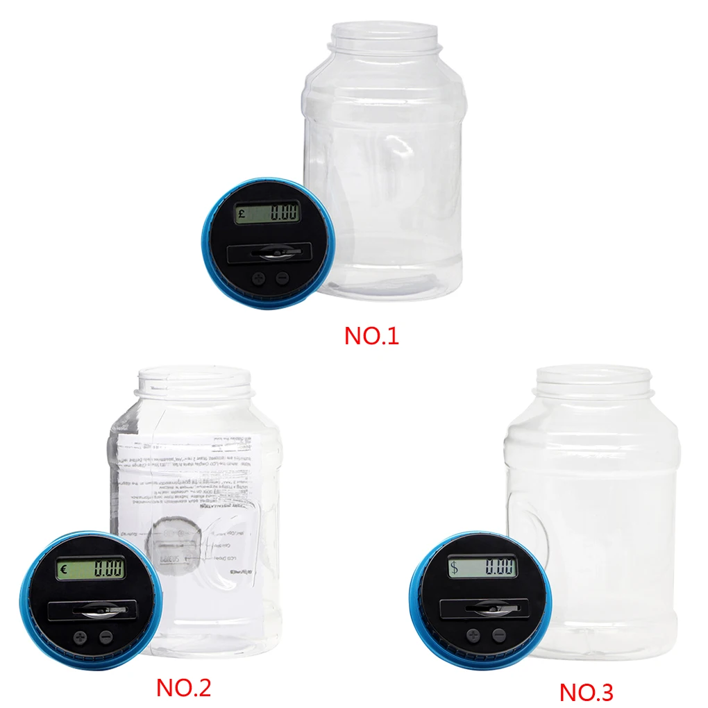 Coin Electronic Digital Piggy Bank Child Coin Storage Jar Saving For USD EUR GBP Pound LCD Counter Counting Creative Bottle Box
Coin Electronic Digital Piggy Bank Child Coin Storage Jar Saving For USD EUR GBP Pound LCD Counter Counting Creative Bottle Box