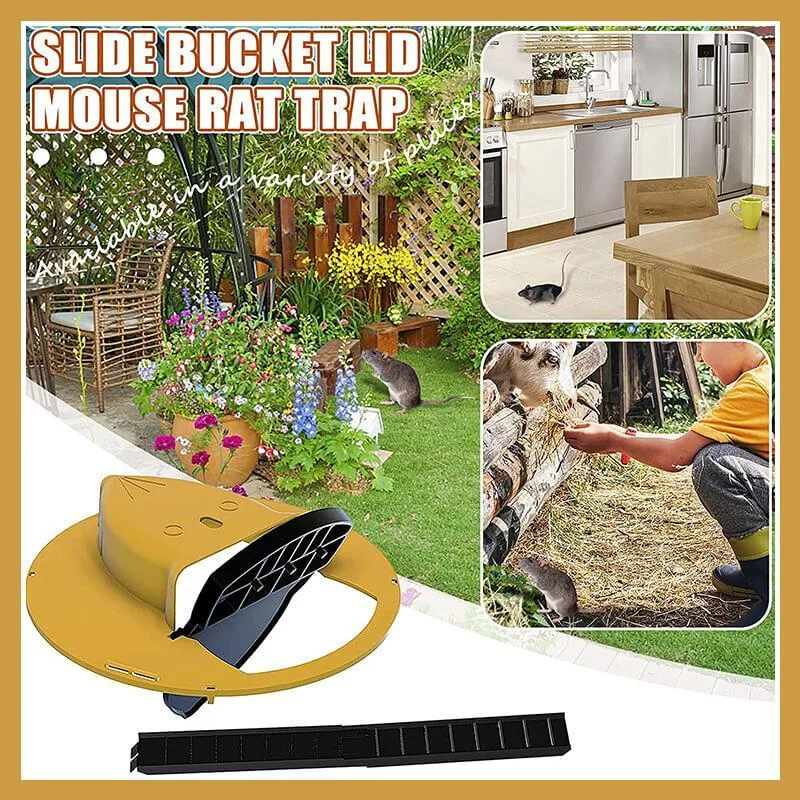 Mouse Trap Flip N Slide Bucket Lid Reusable Plastic Smart Trap for Mice Humane Or Lethal Trap Door Style Multi Catch Dropship
Mouse Trap Flip N Slide Bucket Lid Reusable Plastic Smart Trap for Mice Humane Or Lethal Trap Door Style Multi Catch Dropship