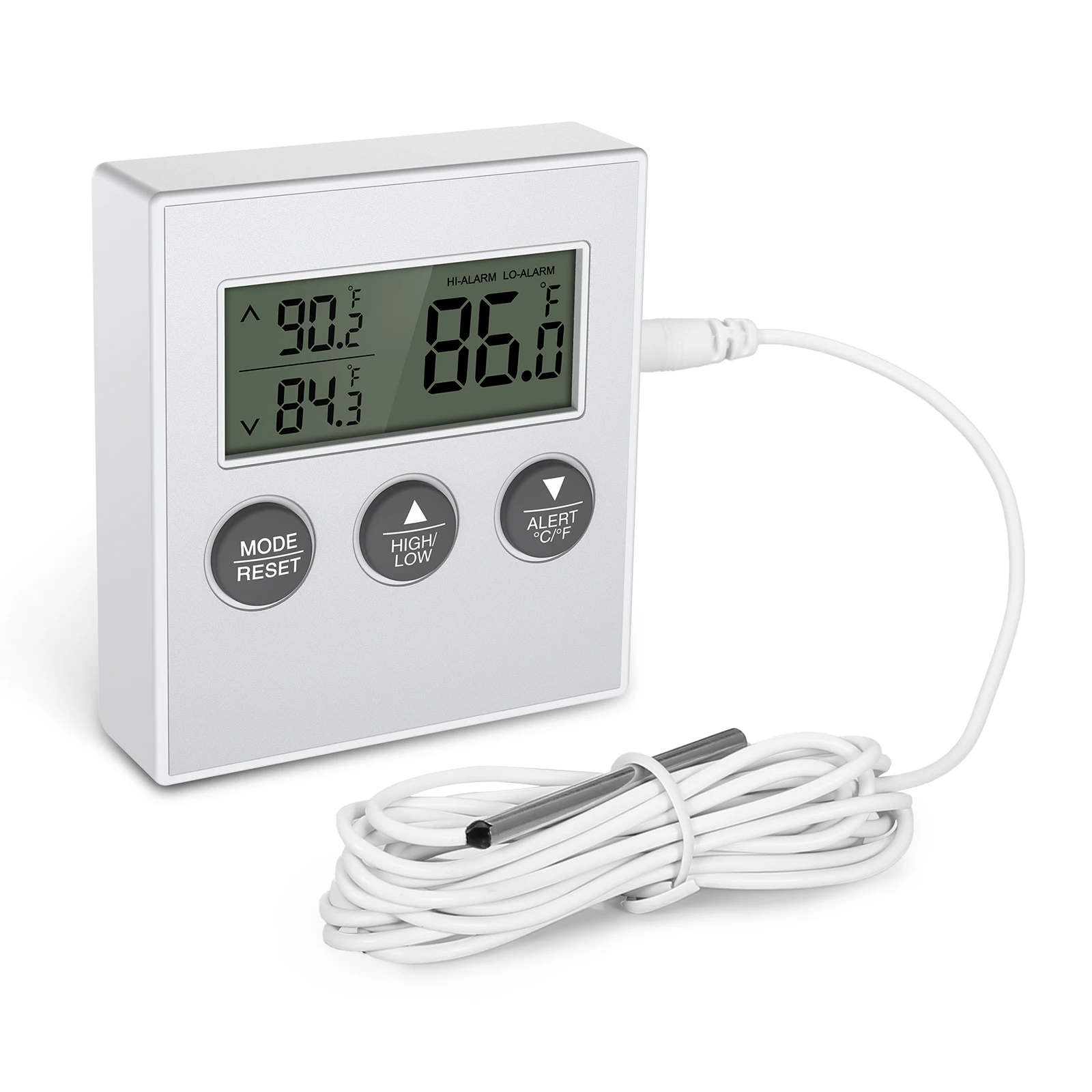 ORIA Refrigerator Thermometer LCD Digital Fish Tank Aquarium Temperature Thermometer Water Weather Stationl Thermometer
ORIA Refrigerator Thermometer LCD Digital Fish Tank Aquarium Temperature Thermometer Water Weather Stationl Thermometer