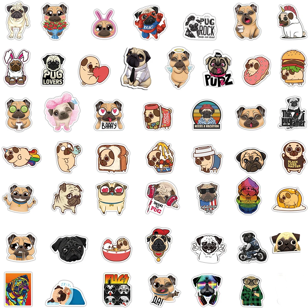 50PCS Kawaii Pug Dog Animal Stickers Gift For Girl Cute Puppy Decal Sticker To DIY Stationery Phone Laptop Bicycle Water Cup
50PCS Kawaii Pug Dog Animal Stickers Gift For Girl Cute Puppy Decal Sticker To DIY Stationery Phone Laptop Bicycle Water Cup