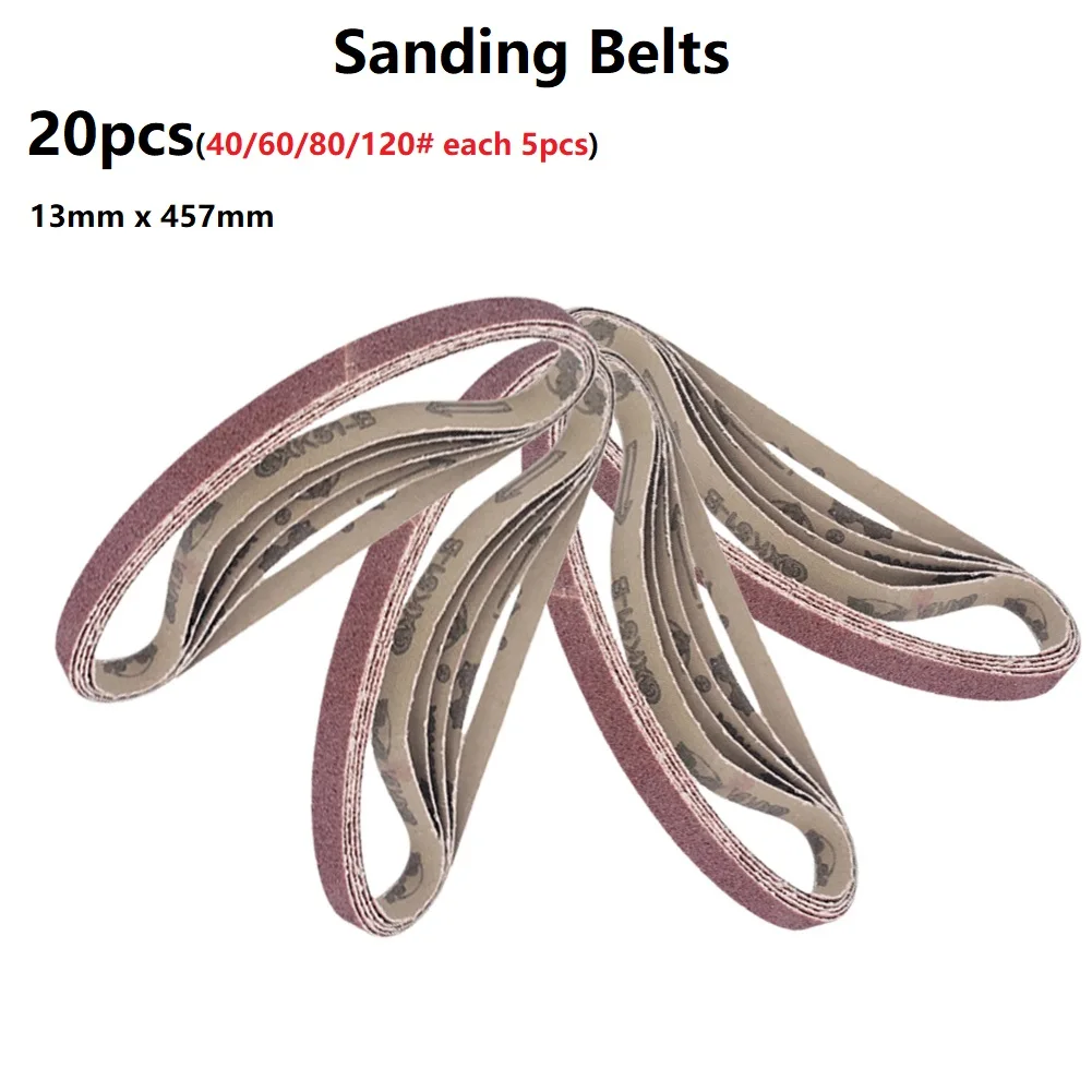 20pc 457mm Sanding Belts Power Finger File Sander Abrasive 40/60/80/120Grit Belt Sander Abrasive Tool Wood Soft Metal Polishing
20pc 457mm Sanding Belts Power Finger File Sander Abrasive 40/60/80/120Grit Belt Sander Abrasive Tool Wood Soft Metal Polishing