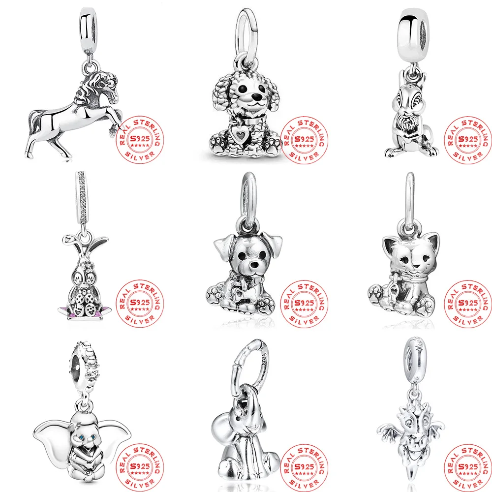 Lucky Cat Dog Rabbit Elephant Sea Horse 925 Silver Pendant Charms Beads for Women Original Sterling Bracelets&Bangle Jewelry DIY
Lucky Cat Dog Rabbit Elephant Sea Horse 925 Silver Pendant Charms Beads for Women Original Sterling Bracelets&Bangle Jewelry DIY