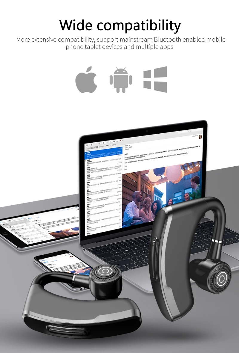 V10 Bluetooth V5.2 Waterproof IPX5 Earbuds Headset With Microphone Running Hiking Fitness Sports Headset Business Earphones
V10 Bluetooth V5.2 Waterproof IPX5 Earbuds Headset With Microphone Running Hiking Fitness Sports Headset Business Earphones