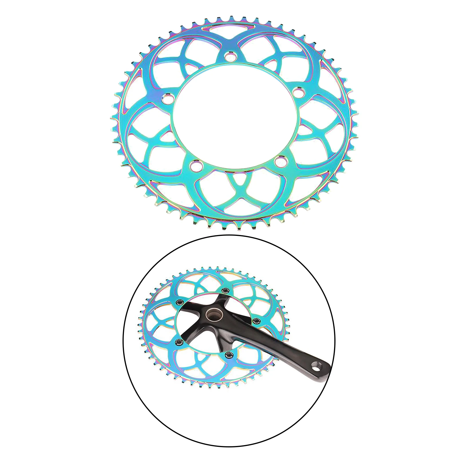 130 BCD 8 9 10 11 Speed Hollow CNC Alloy Single Disc Chainwheel Road Folding Bike Chain Wheel 54/56T Chainring
130 BCD 8 9 10 11 Speed Hollow CNC Alloy Single Disc Chainwheel Road Folding Bike Chain Wheel 54/56T Chainring