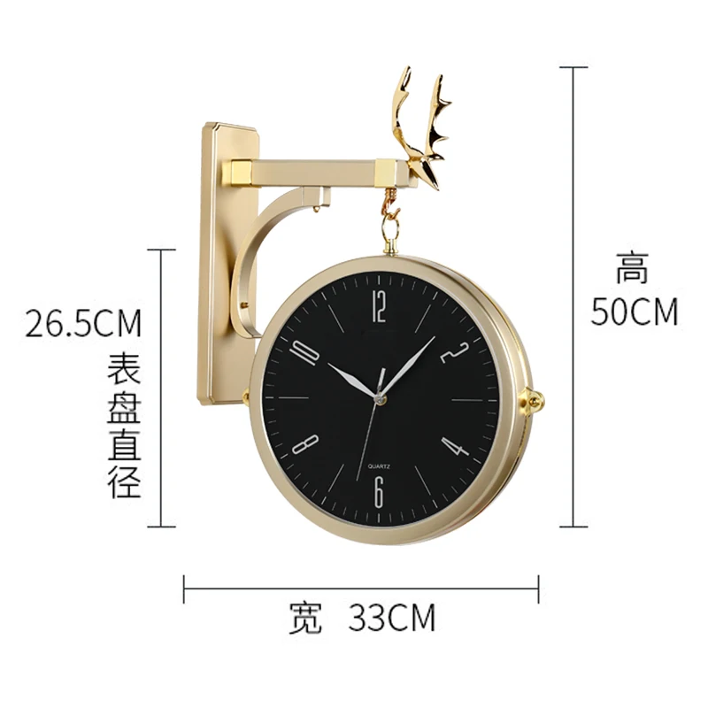 Modern Wall Clock Double Sided Luxury Creative Large Personality Wall Clock Stylish Living Room Reloj Pared Watch Decor XX60WC
Modern Wall Clock Double Sided Luxury Creative Large Personality Wall Clock Stylish Living Room Reloj Pared Watch Decor XX60WC