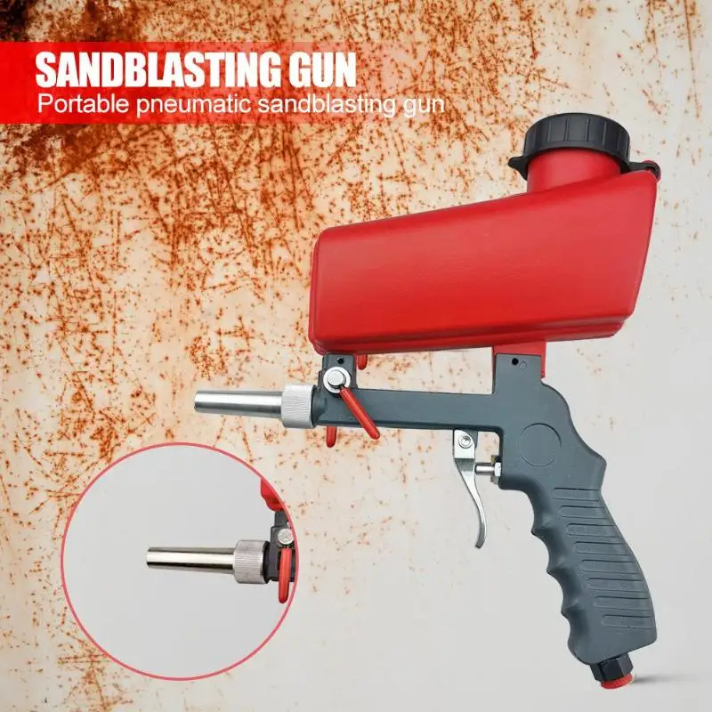 90Psi Mini Aerodynamic Spraying Gun Handheld Gravity Pneumatic Sandblaster Gun 700cfm Lightweight Aluminium Home Blasting Device
90Psi Mini Aerodynamic Spraying Gun Handheld Gravity Pneumatic Sandblaster Gun 700cfm Lightweight Aluminium Home Blasting Device