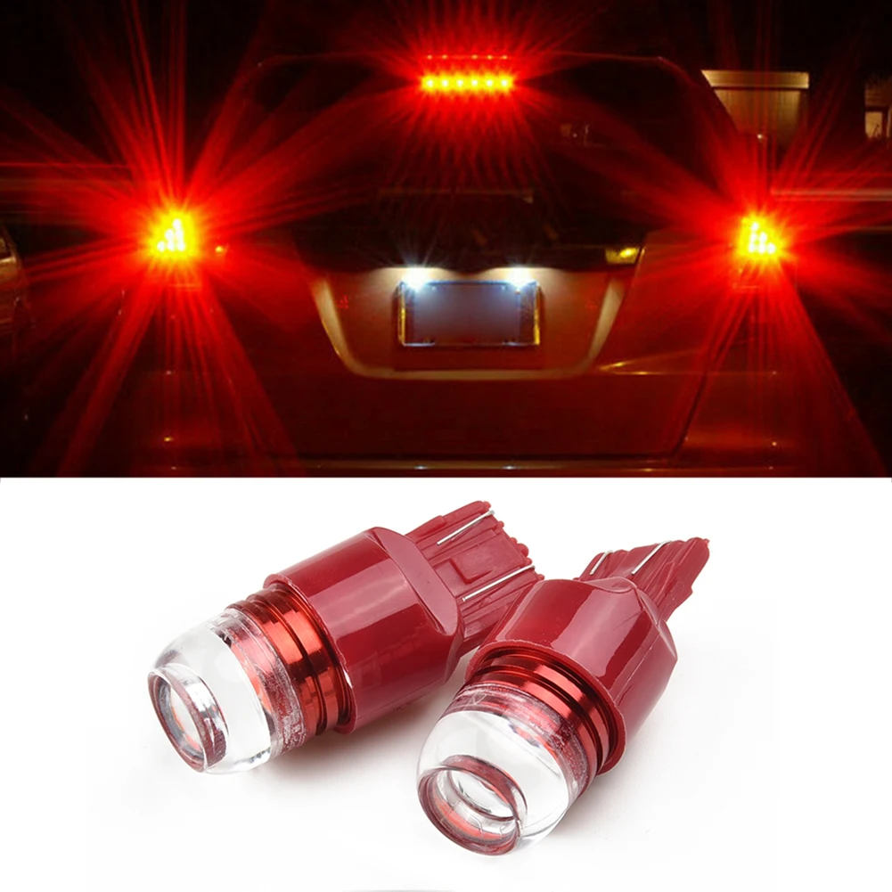 Strobe Car lights 7443 Flashing LED Parking Safety Tail Light 1000K 7441
