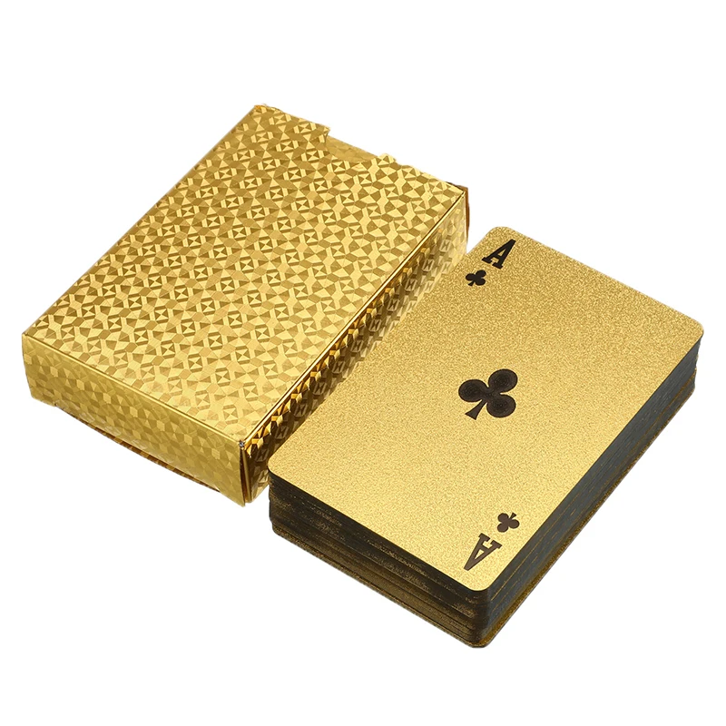 Poker Waterproof Plastic Playing Cards Poker Board Game Poker Game Deck Foil Pokers 24K Gold Entertainment
Poker Waterproof Plastic Playing Cards Poker Board Game Poker Game Deck Foil Pokers 24K Gold Entertainment