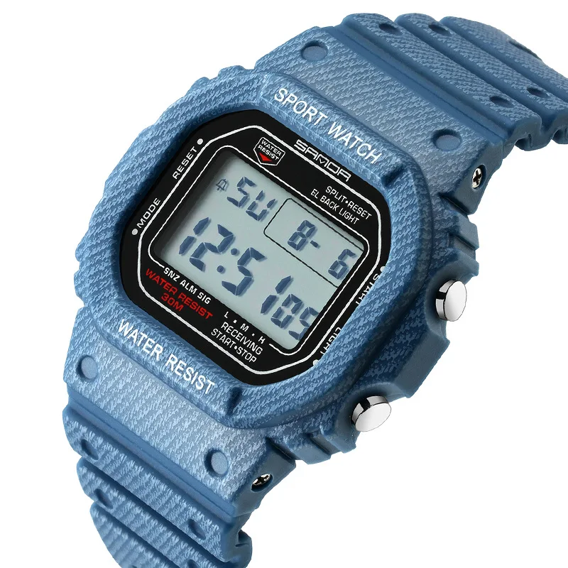 SANDA 339g Men's Japanese Movement Electronic Watch Multifunctional Fashion Denim Tape Couple Watch
SANDA 339g Men's Japanese Movement Electronic Watch Multifunctional Fashion Denim Tape Couple Watch