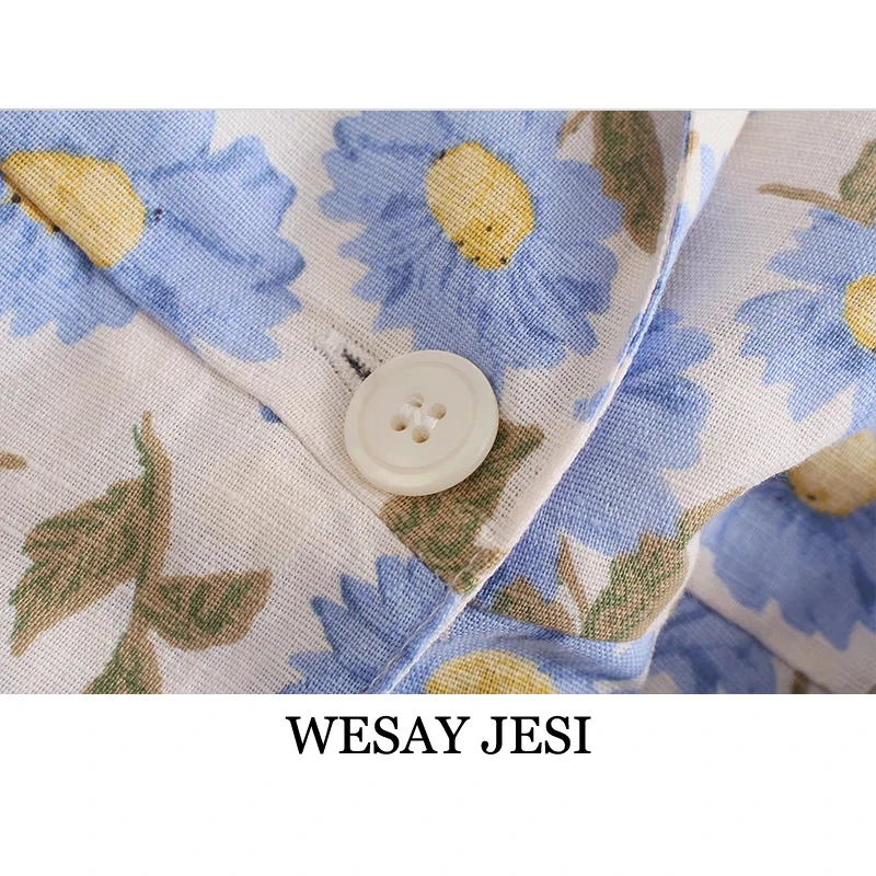 WESAY JESI Za Women's Clothing Dress With Belt Vintage Floral Print Sweet Summer Mini Dress Fashion V-Neck Short Sleeve Dresses
WESAY JESI Za Women's Clothing Dress With Belt Vintage Floral Print Sweet Summer Mini Dress Fashion V-Neck Short Sleeve Dresses