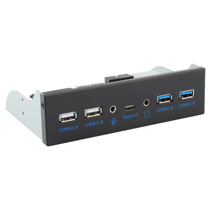5 25 USB аудио Передняя панель концентратор 3 1 USB-C Тип C USB3.0 2 0 многопортовый сплиттер
