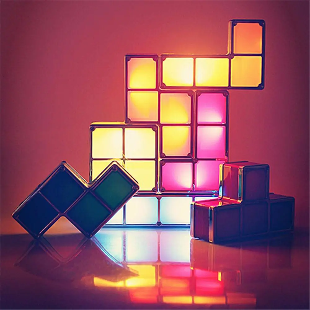 Tetris Block ABS LED Light Night Lamp Kids Bedroom Creative DIY Stackable Puzzle Decorate Colorful Night Light Energy Saving
Tetris Block ABS LED Light Night Lamp Kids Bedroom Creative DIY Stackable Puzzle Decorate Colorful Night Light Energy Saving