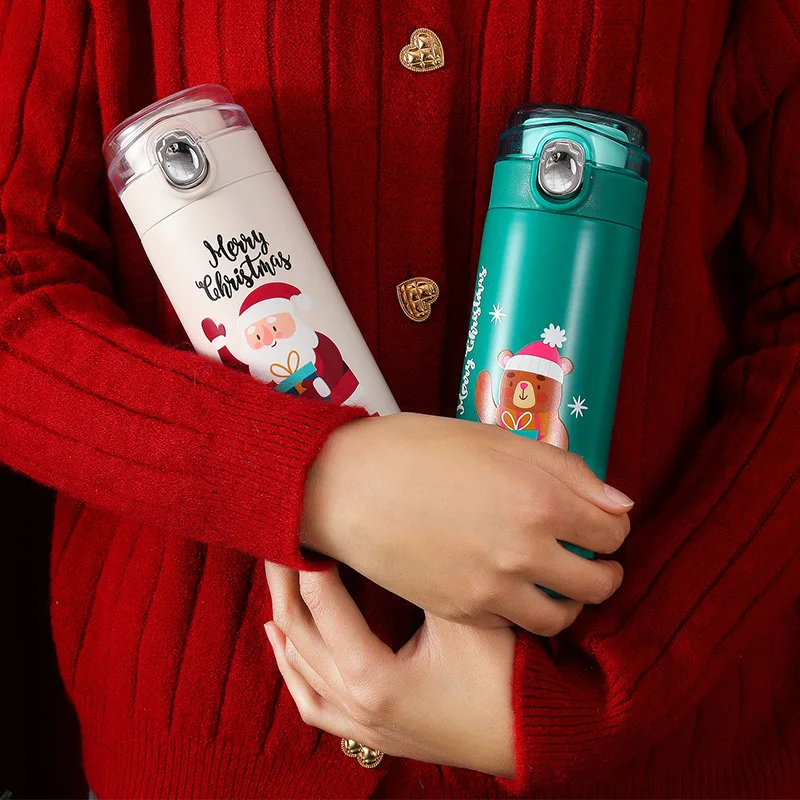 Holiday Gift Christmas Thermos Cup Student Bounce Cover Small Cartoon Printing Lovely Stainless Steel Thermos Cup
Holiday Gift Christmas Thermos Cup Student Bounce Cover Small Cartoon Printing Lovely Stainless Steel Thermos Cup