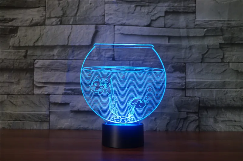 Fish Tank 3D LED RGB Night Light 7 Color Change Desk Light Action Figures 2835 Kids Home Christmas Toys
Fish Tank 3D LED RGB Night Light 7 Color Change Desk Light Action Figures 2835 Kids Home Christmas Toys