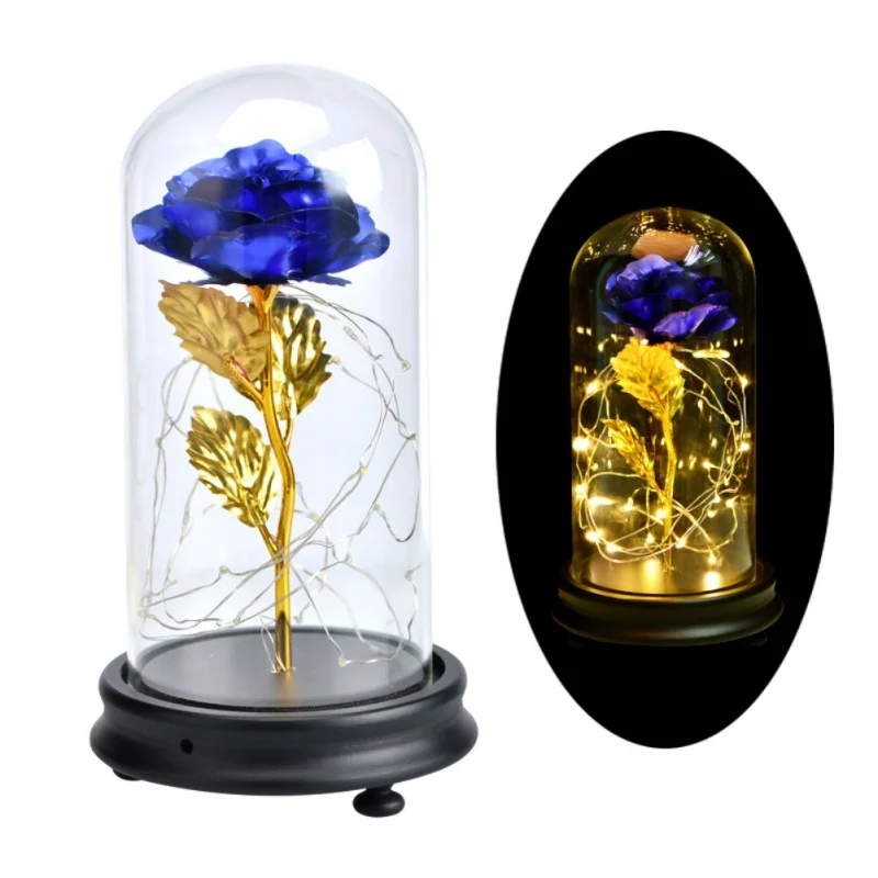 LED Rose Lamps Christmas Gift Rose Flower Beauty and the Beast Red Rose in a Glass Dome on a Wooden Base for Valentine's Gifts
LED Rose Lamps Christmas Gift Rose Flower Beauty and the Beast Red Rose in a Glass Dome on a Wooden Base for Valentine's Gifts