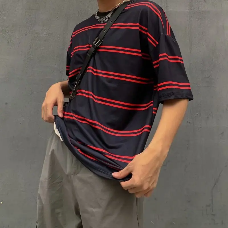 Oversized Red Black White Men Tshirt Summer Couple Harajuku Striped Loose Short Sleeve Top Women Cool Fashion 2022 Hip Hop Punk
Oversized Red Black White Men Tshirt Summer Couple Harajuku Striped Loose Short Sleeve Top Women Cool Fashion 2022 Hip Hop Punk