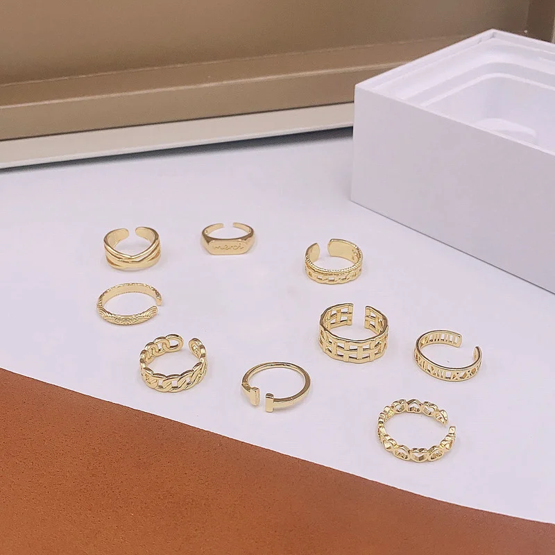 Minar Chic Multiple Titanium Steel Gold Rings for Women Man Unisex Chunky Geometrical Adjustable Opening Ring Couple Accessories
Minar Chic Multiple Titanium Steel Gold Rings for Women Man Unisex Chunky Geometrical Adjustable Opening Ring Couple Accessories