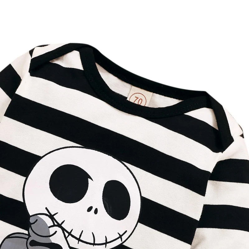 Autumn Baby Boy Long Sleeve Baby Boy Cute Romper Trousers Sets Funny Pattern Stripe Print Romper+Pants+Hat Casual Costume Set