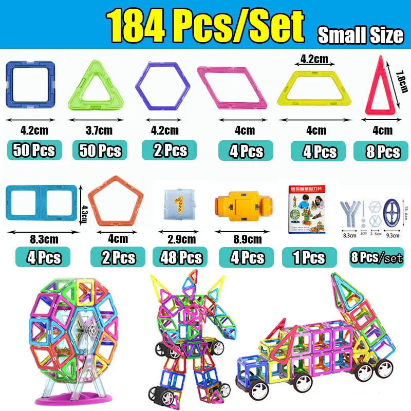 Mini Size Magnetic Designer Construction Set Model & Building Toy Magnets Magnetic Blocks Educational Toys For Children
Mini Size Magnetic Designer Construction Set Model & Building Toy Magnets Magnetic Blocks Educational Toys For Children