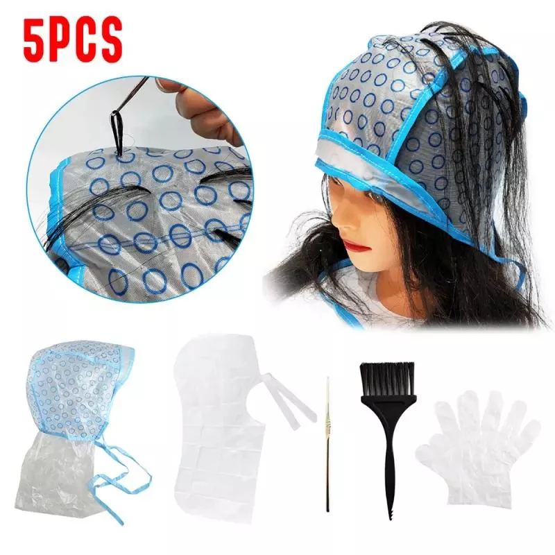 5pcs Hair Dye Cap Crochet Shawl Gloves Hair Dye Tool Reusable Professional Hair Salon Coloring Hairstyling Tools
5pcs Hair Dye Cap Crochet Shawl Gloves Hair Dye Tool Reusable Professional Hair Salon Coloring Hairstyling Tools