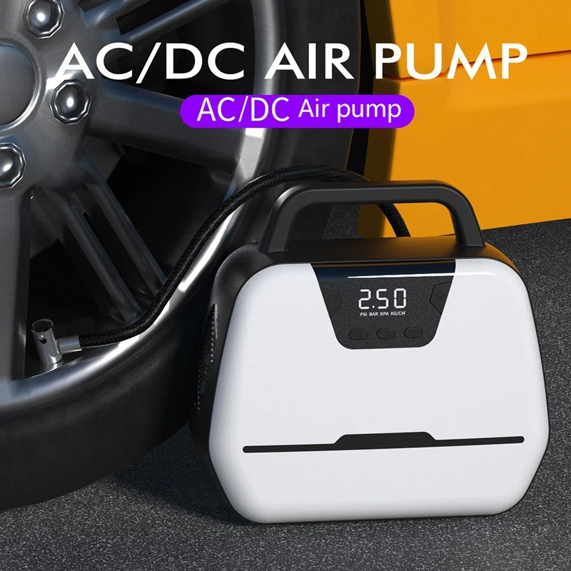 150PSI Air Compressor Car Tire Inflator 120W High Power Digital, for Outdoor Boats,Home,Bicycles,Basketball 110V US Plug
150PSI Air Compressor Car Tire Inflator 120W High Power Digital, for Outdoor Boats,Home,Bicycles,Basketball 110V US Plug