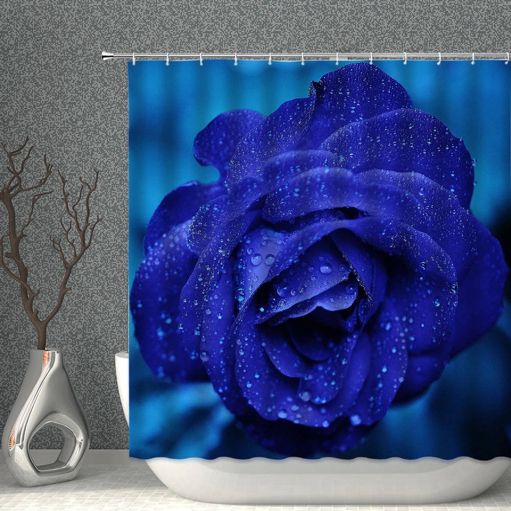 Rose Flower Shower Curtain Plant Tulip Pattern Bathroom Curtains Red Blue Purple Waterproof Polyester Home Bath Decor With Hook
Rose Flower Shower Curtain Plant Tulip Pattern Bathroom Curtains Red Blue Purple Waterproof Polyester Home Bath Decor With Hook