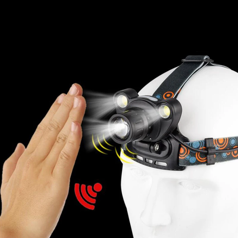 XM-L T6 LED Headlight Sensor Headlight Flashlight Zoom Headlight Usb Rechargeable 2x 18650 Batteries 2* COB Fishing Bulb Light
XM-L T6 LED Headlight Sensor Headlight Flashlight Zoom Headlight Usb Rechargeable 2x 18650 Batteries 2* COB Fishing Bulb Light