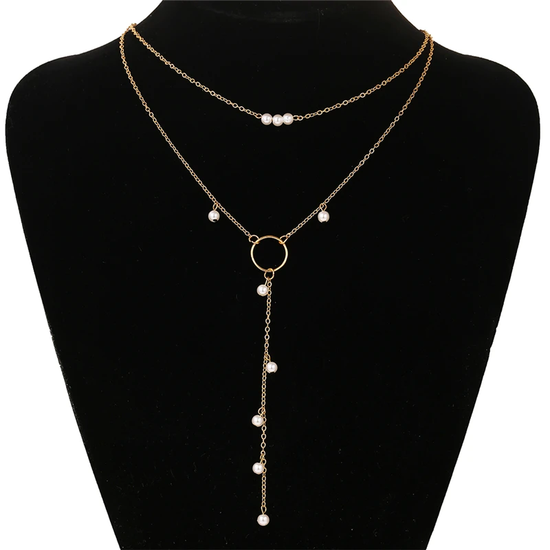Asymmetrical Pearl Pendant Necklace Clavicle Chain New Simple Fashion Jewelry
Asymmetrical Pearl Pendant Necklace Clavicle Chain New Simple Fashion Jewelry