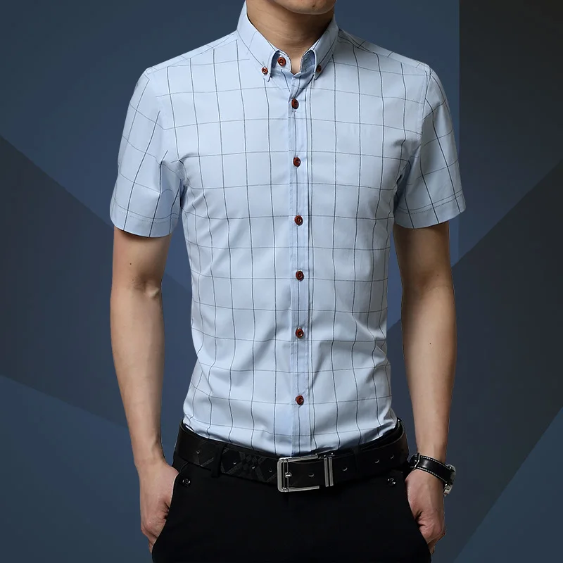 Hot Sale Men's Shirt Short Sleeve 2020 New Arrival Regular Fit Mens Plaid Slim Fit Striped Casual Dress Shirt Brand Clothing 5XL
Hot Sale Men's Shirt Short Sleeve 2020 New Arrival Regular Fit Mens Plaid Slim Fit Striped Casual Dress Shirt Brand Clothing 5XL
