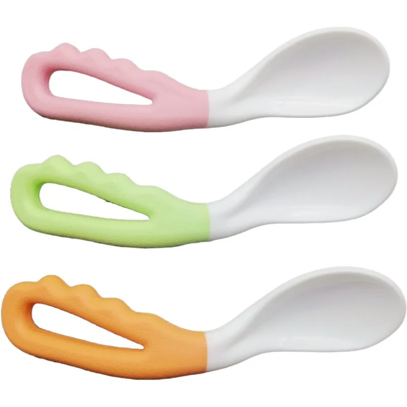 Baby Food Supplement Feeding Spoon Children's Products Curved Handle Easy To Grasp Children Tableware Baby Diet Training
Baby Food Supplement Feeding Spoon Children's Products Curved Handle Easy To Grasp Children Tableware Baby Diet Training