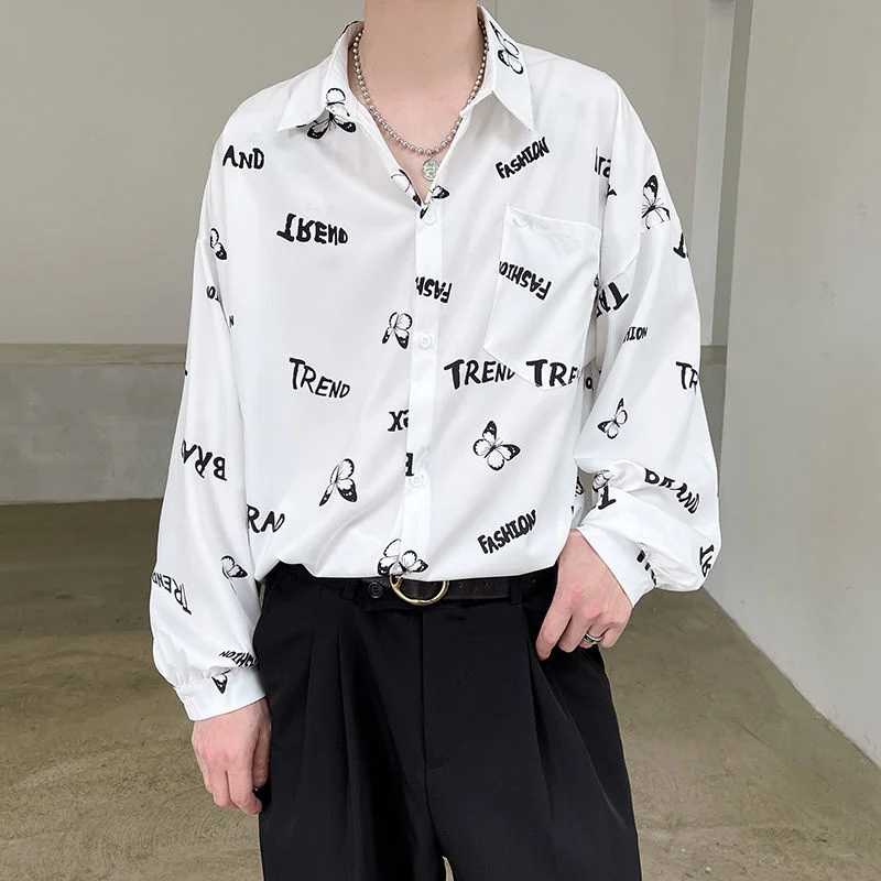 HYBSKR Butterfly Casual Baggy Men Shirts Summer Men's Long Sleeve Printed Shirt Harajuku Fashion Vintage Monster Graphic Blouses
HYBSKR Butterfly Casual Baggy Men Shirts Summer Men's Long Sleeve Printed Shirt Harajuku Fashion Vintage Monster Graphic Blouses