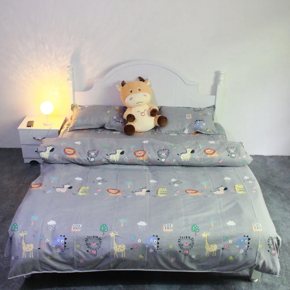 Home Textile Zebra Giraffe Dinosaur Soft Simple Gray Duvet Cover Pillow Case Bed Sheet King Queen Twin High Quality Bedding Set
Home Textile Zebra Giraffe Dinosaur Soft Simple Gray Duvet Cover Pillow Case Bed Sheet King Queen Twin High Quality Bedding Set