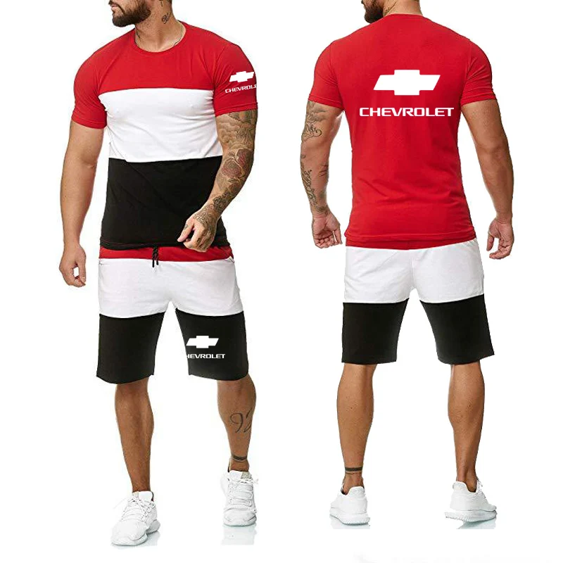 New 2020 Summer Men's short sleeve Chevrolet Car Logo printing High Quality Cotton Men's T-Shirt Pants Suit 2Pc
New 2020 Summer Men's short sleeve Chevrolet Car Logo printing High Quality Cotton Men's T-Shirt Pants Suit 2Pc