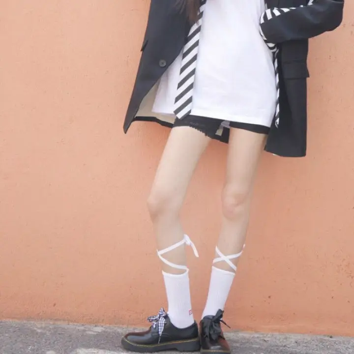 Korean Ins Mid-Calf Length Socks Japanese Lolita Tied Rope Cross Cotton Socks Knee-Length Calf Socks Student JK Female
Korean Ins Mid-Calf Length Socks Japanese Lolita Tied Rope Cross Cotton Socks Knee-Length Calf Socks Student JK Female