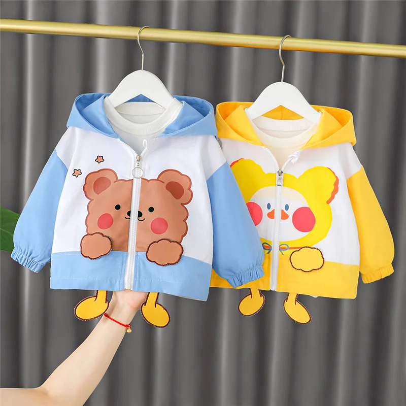 2021 Spring Autumn Newborn Girls Jacket Clothes 0-4 Y Toddler Hooded Outerwear Kids Thin Cartoon Jacket Boys Coat Baby Clothing
2021 Spring Autumn Newborn Girls Jacket Clothes 0-4 Y Toddler Hooded Outerwear Kids Thin Cartoon Jacket Boys Coat Baby Clothing