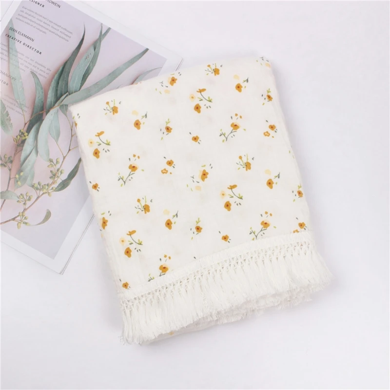 Baby Tassel Swaddle Wrap Pure Cotton Muslin Receiving Blanket Newborn Infant Photography Props Shower Gifts
Baby Tassel Swaddle Wrap Pure Cotton Muslin Receiving Blanket Newborn Infant Photography Props Shower Gifts