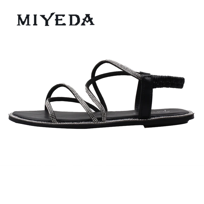 MIYEDA Women Shoes Sandals 2021 Summer Non Slip Elastic Band Back Strap Soft Crystal Female Luxury Designer Flats
MIYEDA Women Shoes Sandals 2021 Summer Non Slip Elastic Band Back Strap Soft Crystal Female Luxury Designer Flats