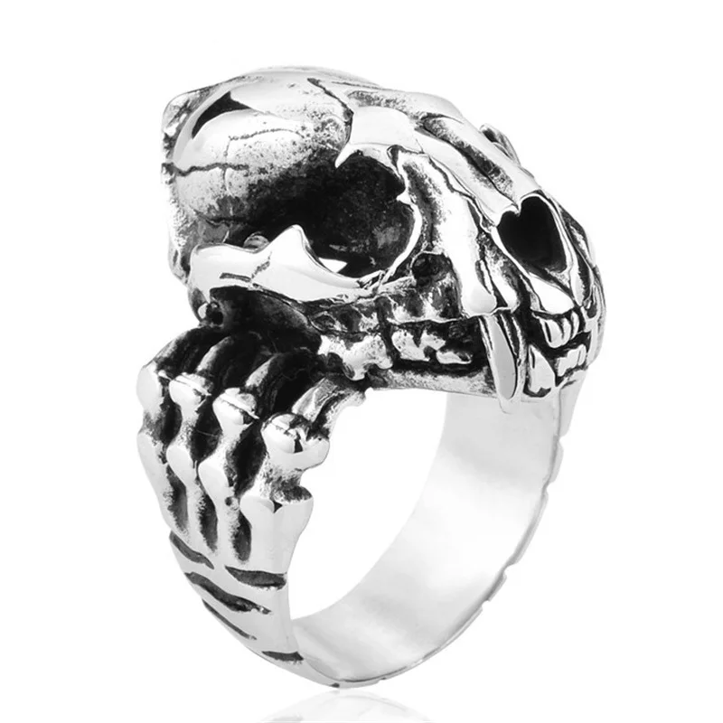 Punk style saber tooth tiger skull men's ring unique party accessories charm men's jewelry
Punk style saber tooth tiger skull men's ring unique party accessories charm men's jewelry