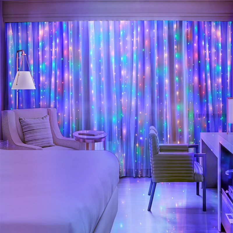 1.5X2/3X2.8M Rainbow Curtain Light USB Remote Control LED String Garland Fairy Decorative Lights for Christmas Bedroom Wedding
1.5X2/3X2.8M Rainbow Curtain Light USB Remote Control LED String Garland Fairy Decorative Lights for Christmas Bedroom Wedding