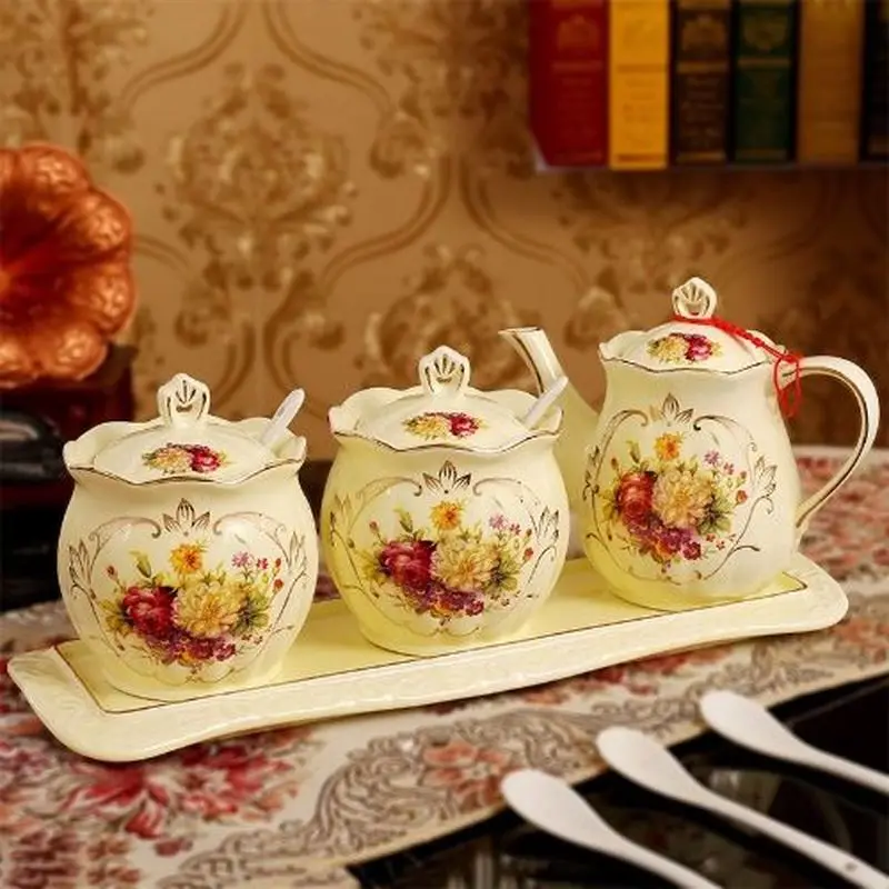 New European Style Ceramic Seasoning Pot Creative Kitchen Household Seasoning Bottle Large Seasoning Box Seasoning Seasoning
New European Style Ceramic Seasoning Pot Creative Kitchen Household Seasoning Bottle Large Seasoning Box Seasoning Seasoning