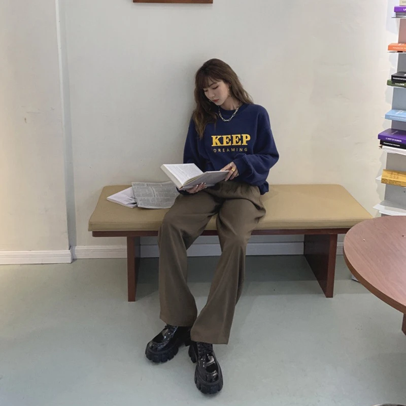 2021 Womenswear/Harajuku's loose, slouchy women's sweatshirt hoodie printed with letters
2021 Womenswear/Harajuku's loose, slouchy women's sweatshirt hoodie printed with letters