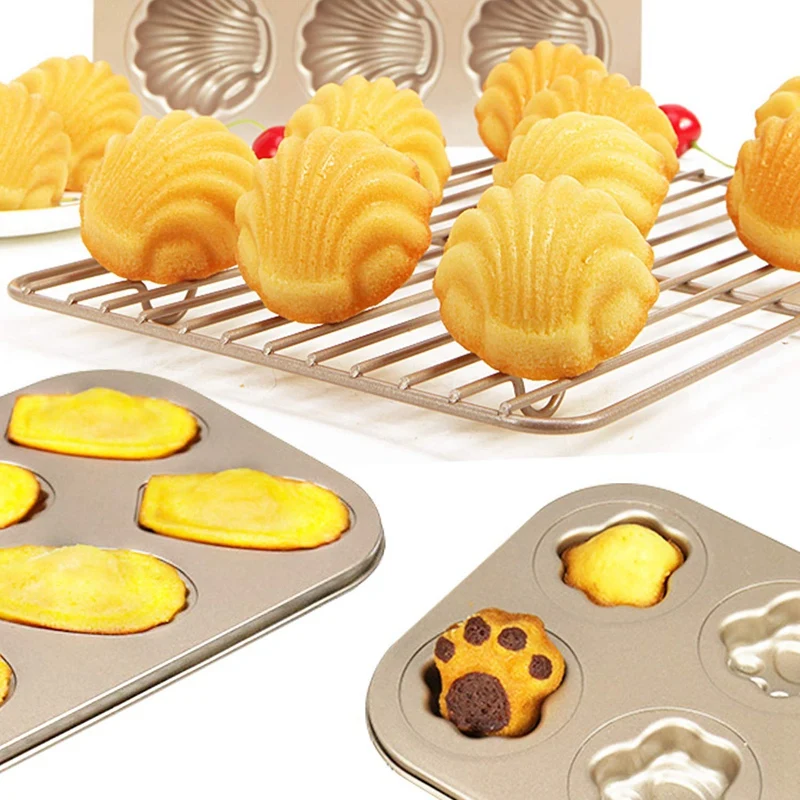 Madeleine Pans,3 Pack Nonstick Cat Claws Shape Baking Pans, Carbon Steel Baking Mold, 6 Cavity Baking Tray Bagels Mold Baking Mo
Madeleine Pans,3 Pack Nonstick Cat Claws Shape Baking Pans, Carbon Steel Baking Mold, 6 Cavity Baking Tray Bagels Mold Baking Mo