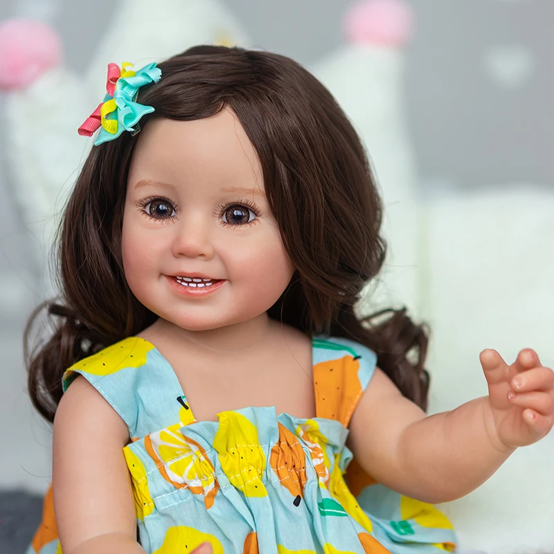 55CM Full Body Silicone Reborn Baby Girl Cammi Soft Touch Hand Painting Multiple Layers 3D Painting High Quality Reborn Doll
55CM Full Body Silicone Reborn Baby Girl Cammi Soft Touch Hand Painting Multiple Layers 3D Painting High Quality Reborn Doll