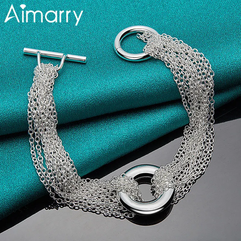 Aimarry 925 Sterling Silver Classic Fine Chain TO Button Bracelet For Charm Women Party Engagement Wedding Gifts Fashion Jewelry
Aimarry 925 Sterling Silver Classic Fine Chain TO Button Bracelet For Charm Women Party Engagement Wedding Gifts Fashion Jewelry
