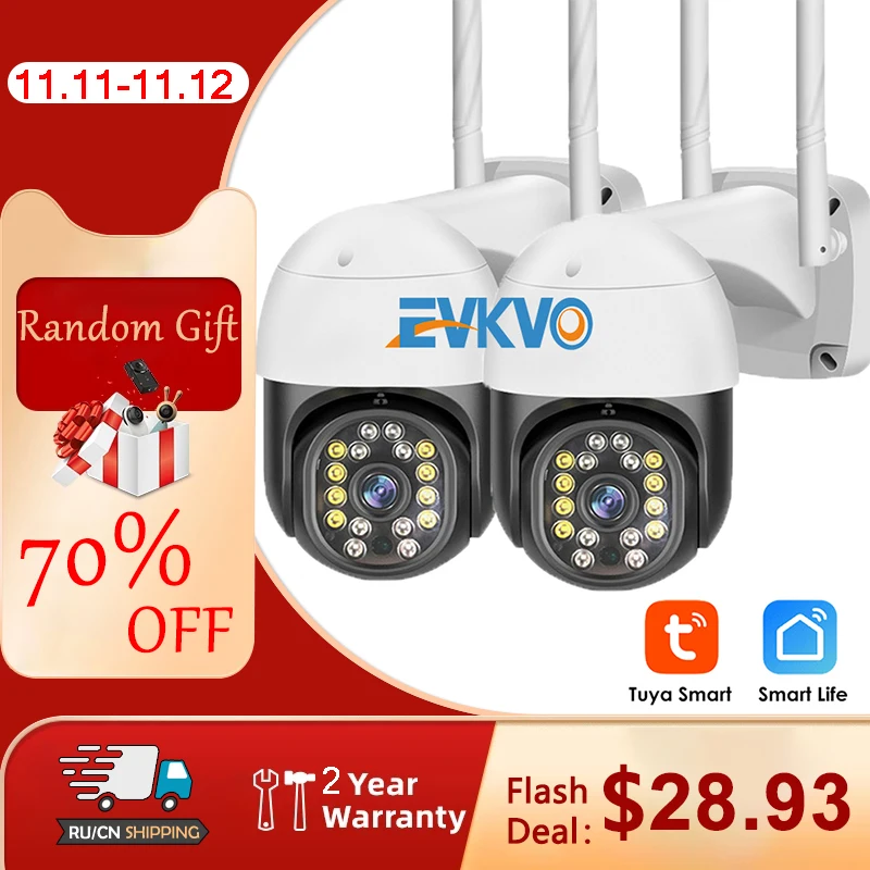3MP Tuya Smart Life Wifi PTZ IP Camera AI 1080P HD Waterproof Outdoor Mini Camera Two Way Talk Security Camera CCTV Surveillance
3MP Tuya Smart Life Wifi PTZ IP Camera AI 1080P HD Waterproof Outdoor Mini Camera Two Way Talk Security Camera CCTV Surveillance