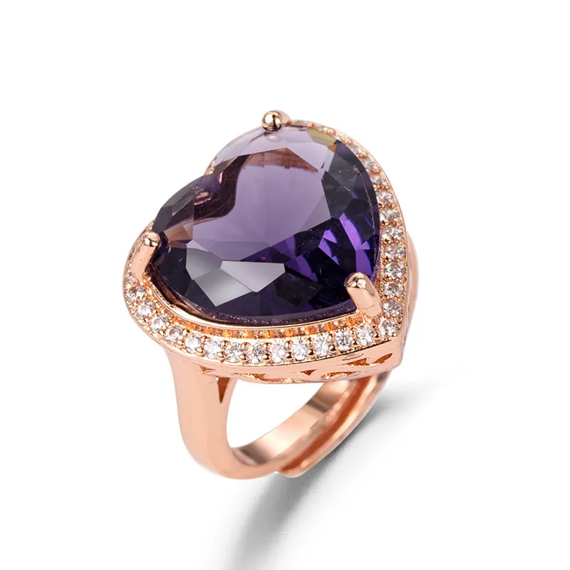 14K Rose Gold Color Elegant Amethyst Ring for Women Anillos De Bizuteria Silver 925 Jewelry Purple Topaz Sterling Silver Rings
14K Rose Gold Color Elegant Amethyst Ring for Women Anillos De Bizuteria Silver 925 Jewelry Purple Topaz Sterling Silver Rings