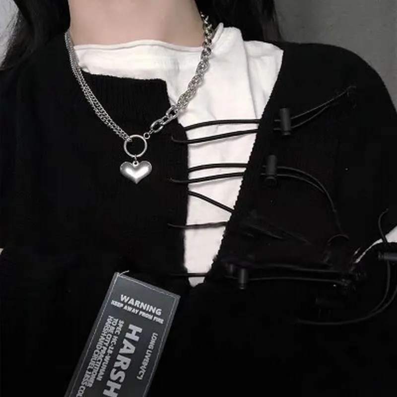 Thick Chain Peach Heart Necklace for Women Aesthetic 2021 New Trend Vintage Style Men's Neck Long Chains Choker Men Jewelry
Thick Chain Peach Heart Necklace for Women Aesthetic 2021 New Trend Vintage Style Men's Neck Long Chains Choker Men Jewelry