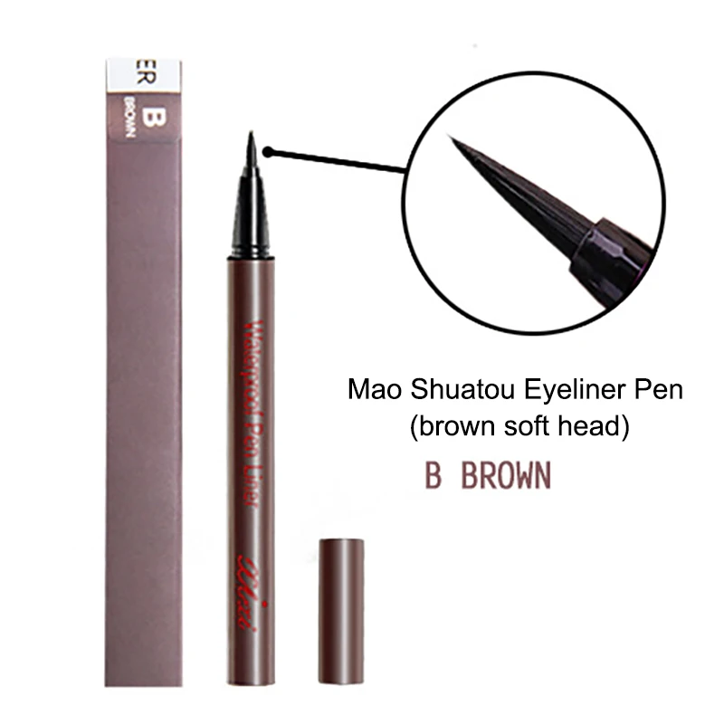Liquid Eyeliner Pencil Waterproof Sweat-proof Not Easy To Dye Quick Drying Eyeliner Pen Brown Soft Head Eyeliner Cosmetics TSLM1
Liquid Eyeliner Pencil Waterproof Sweat-proof Not Easy To Dye Quick Drying Eyeliner Pen Brown Soft Head Eyeliner Cosmetics TSLM1
