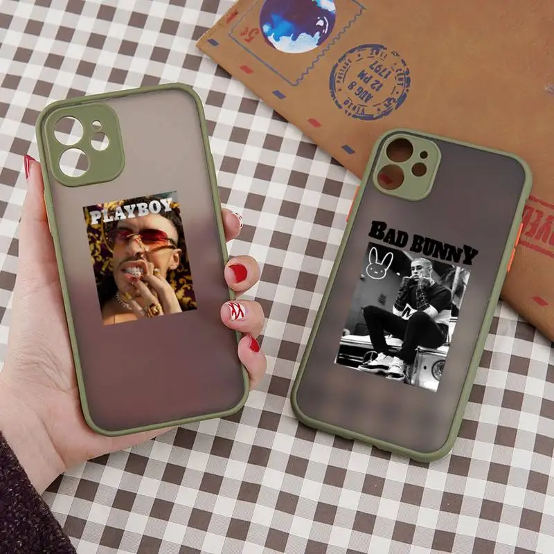 Bad Bunny singer art Phone Case matte transparent For iphone 7 8 11 12 plus mini x xs xr pro max cover
Bad Bunny singer art Phone Case matte transparent For iphone 7 8 11 12 plus mini x xs xr pro max cover