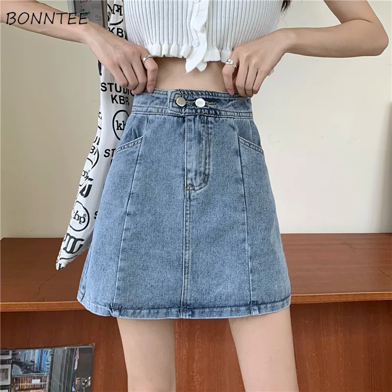 Skirts Women Mini All-match Summer Ulzzang Denim Leisure Korean Style Mujer Club Aesthetic High Waisted Fashion Simple Clothes
Skirts Women Mini All-match Summer Ulzzang Denim Leisure Korean Style Mujer Club Aesthetic High Waisted Fashion Simple Clothes